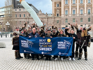 World Vapers' Alliance protest in Stockholm to celebrate Swedish smoke-free success