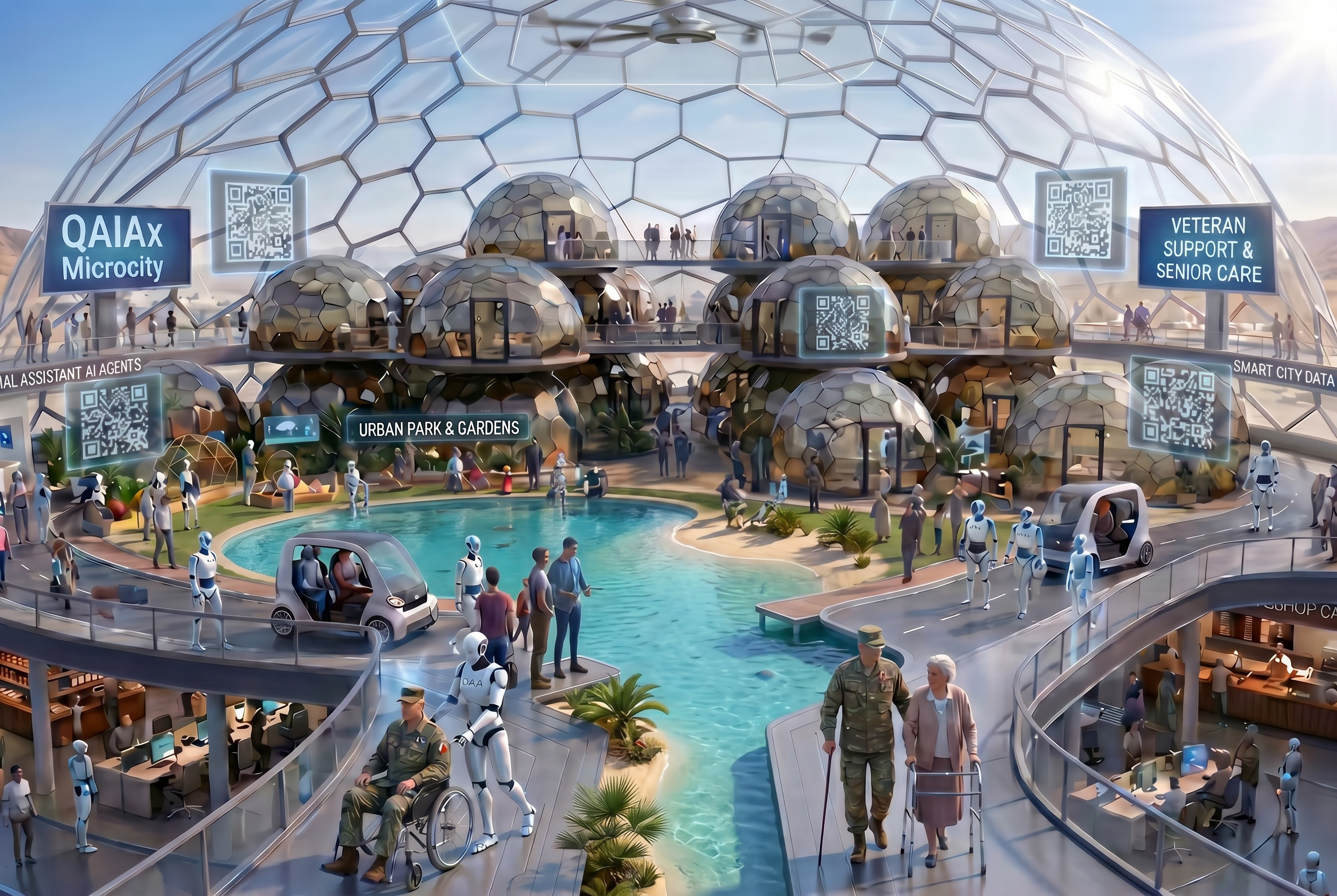 QAIAx Microcities - Inside QAIAx AGI Smart Health Cities