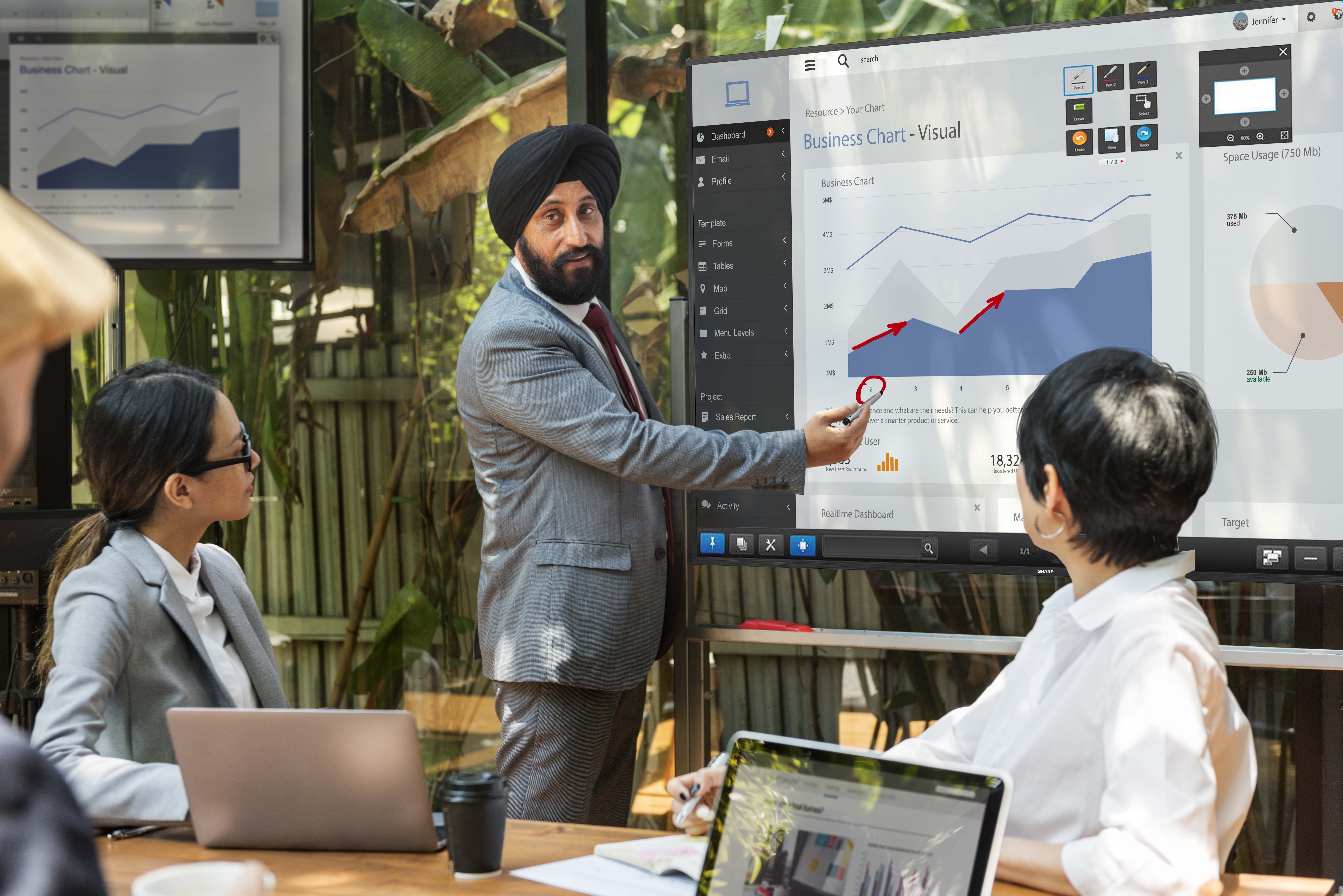 Sharp 80 inch AQUOS BOARD Sharp 80 inch - Image 1