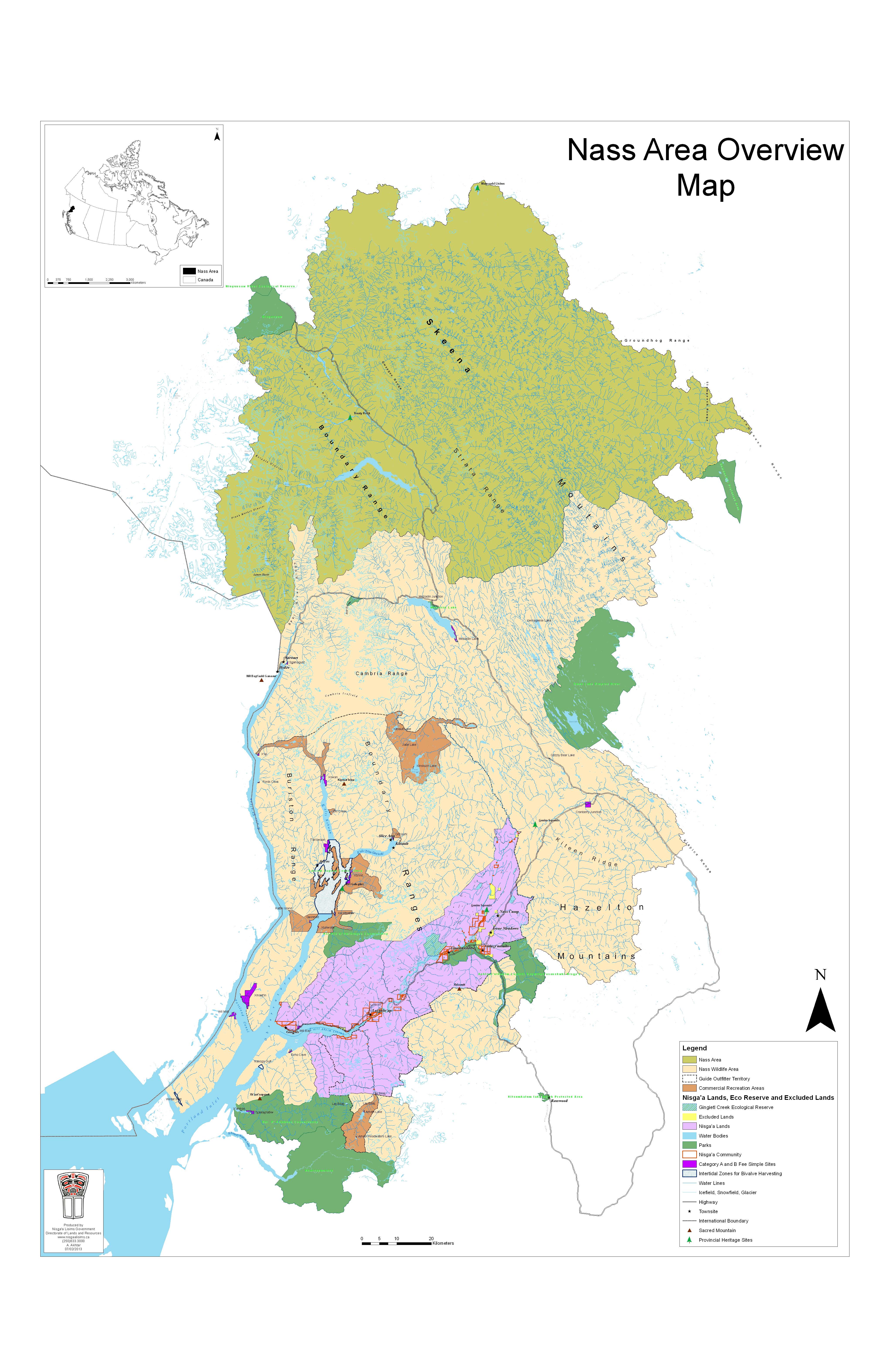 Nass Area Overview Map