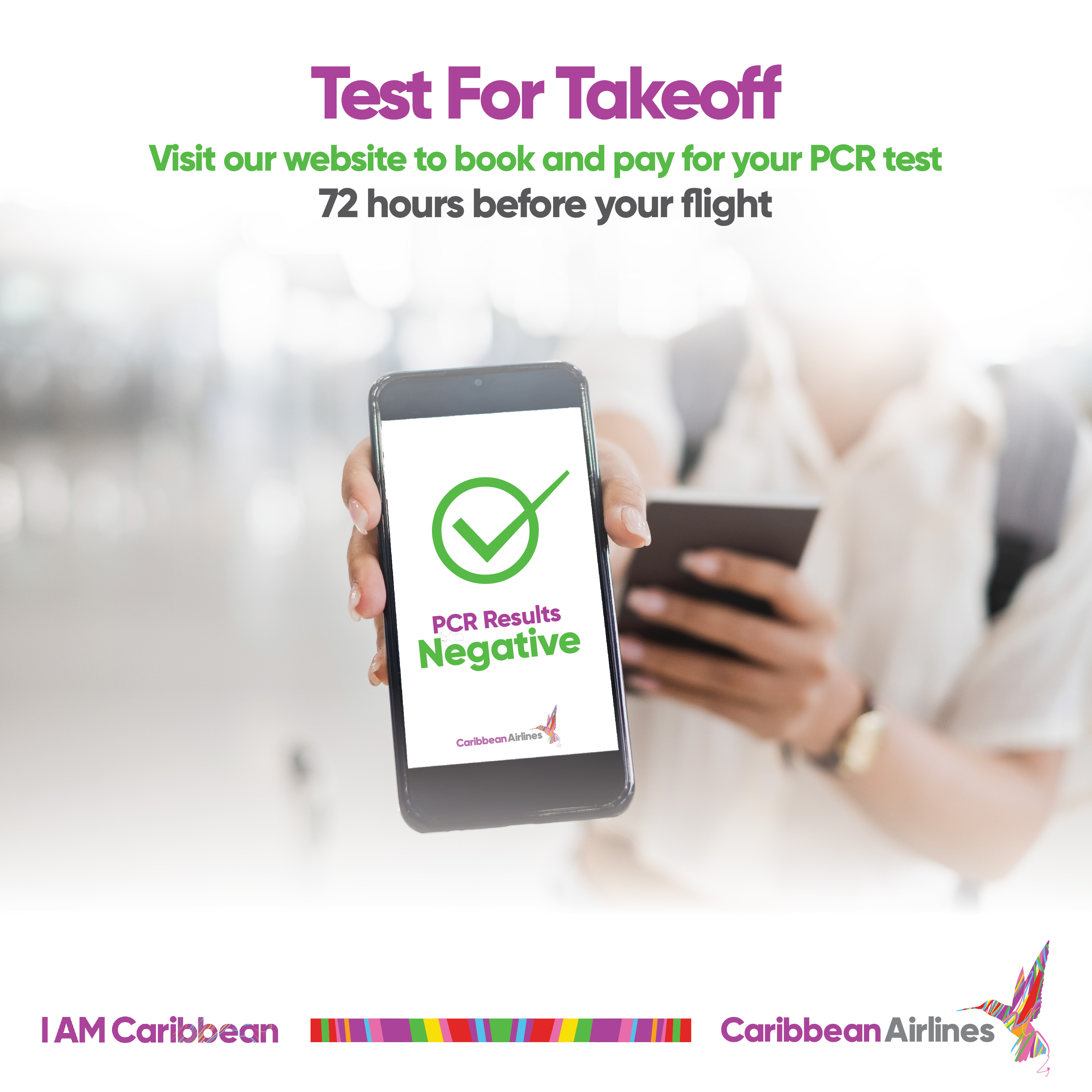 Book  and  pay for COVID-19 Tests with Caribbean Airlines.