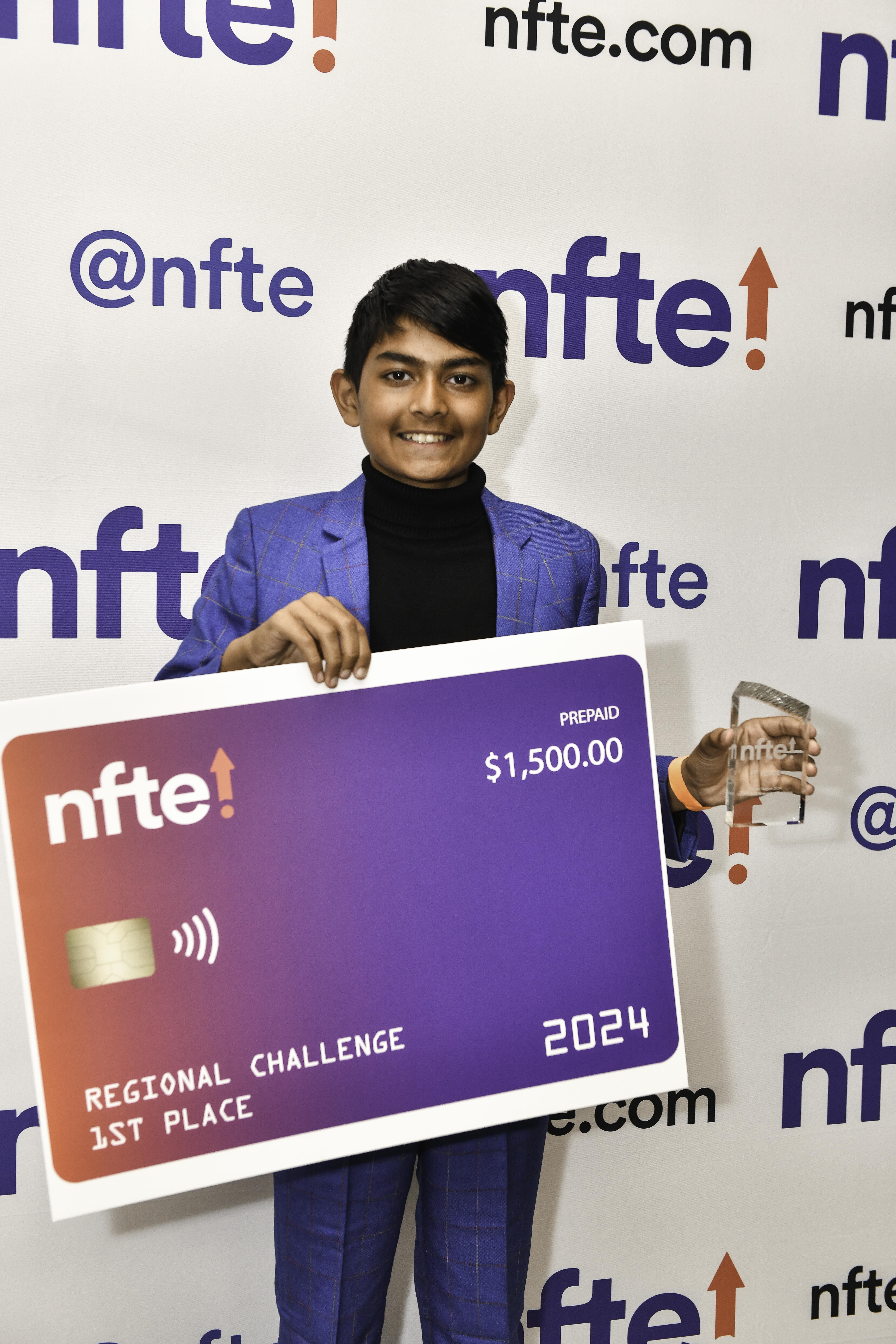 NFTE Capital Youth Entrepreneurship Challenge Champion