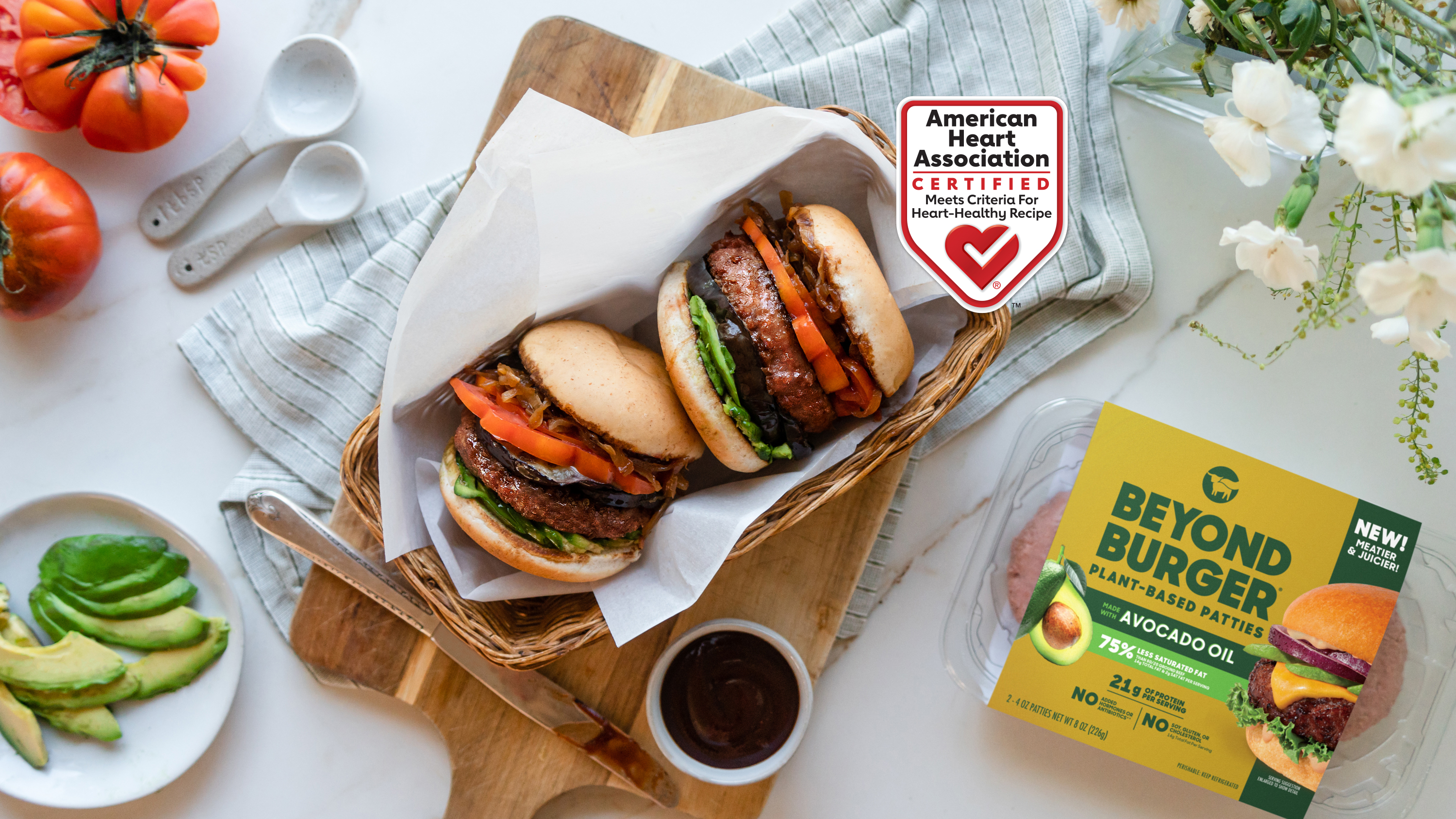 Avocado & Caramelized Onion Beyond Burger_AHA Heart-Check Certified Recipe_2