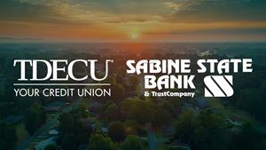 TDECU and Sabine State Bank & Trust Logos