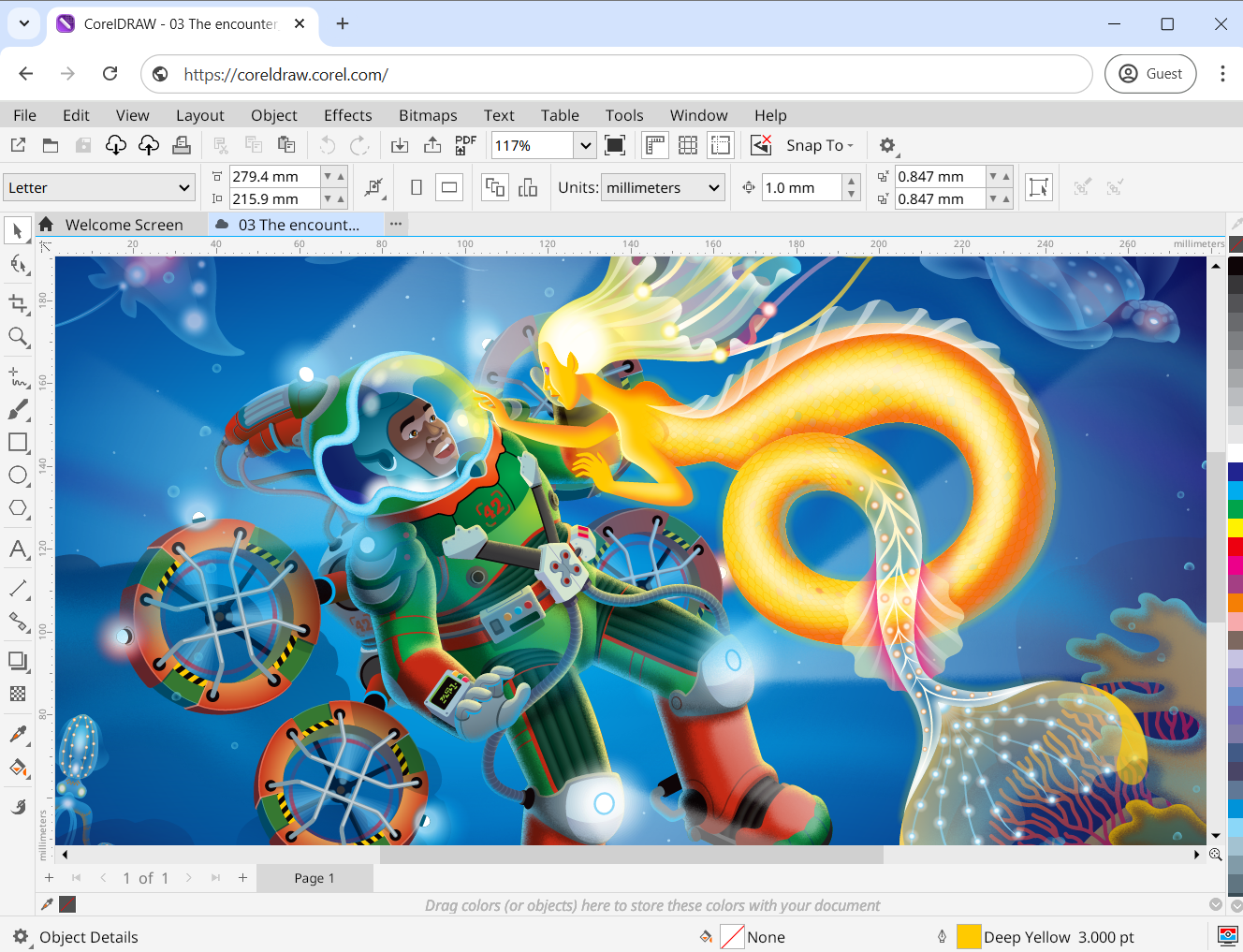 Neues browserbasiertes CorelDRAW Web 