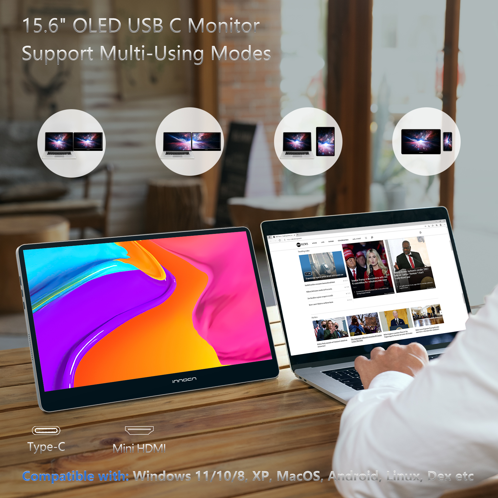 The New OLED Second Screen Monitor 15A1F from INNOCN is