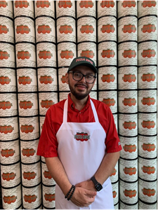 Pizza Nova franchisee Fred Habib welcomes customers to the brand’s first Nobleton, Ontario location on Saturday, August 19. 