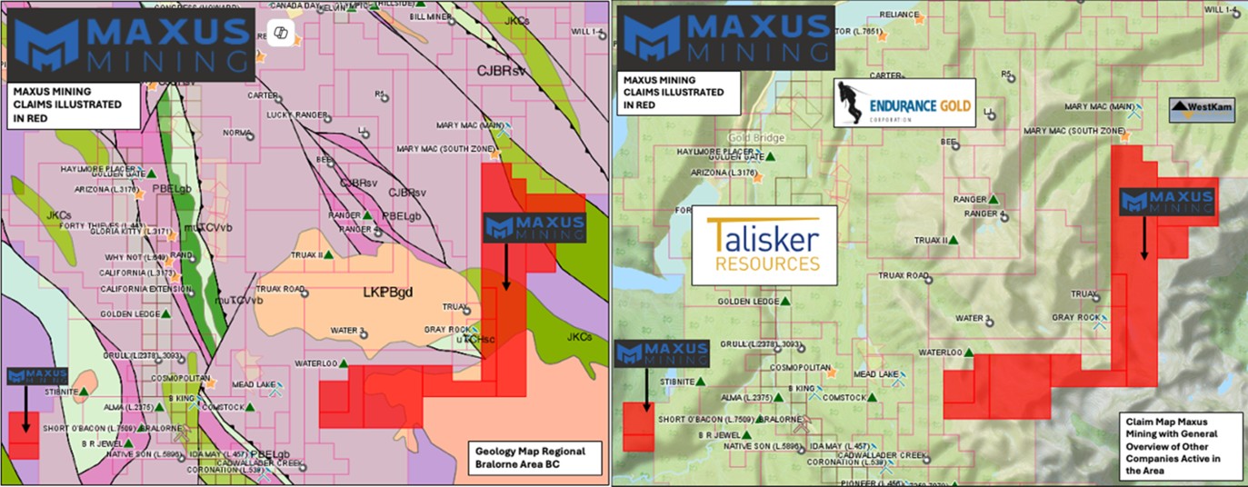 Maxus Mining Hurley Antimony Property