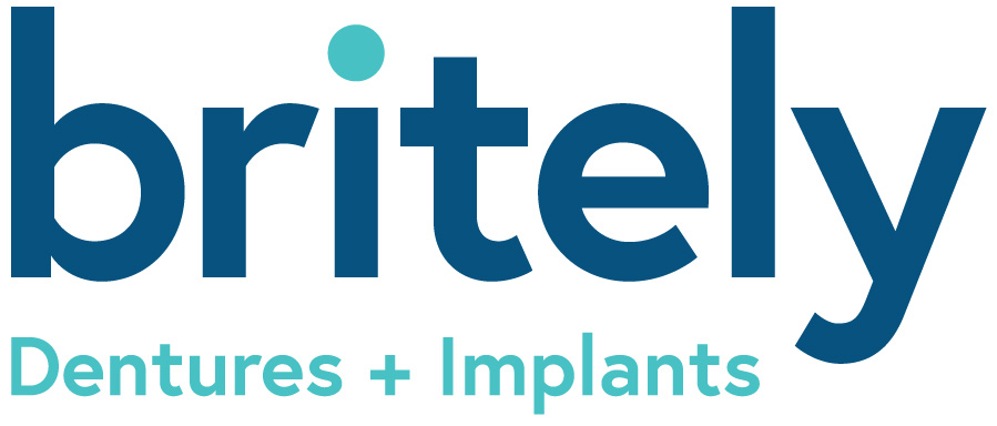 Britely Dentures + Implants Studio Logo