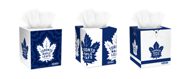 Maple Leafs tissue boxes
