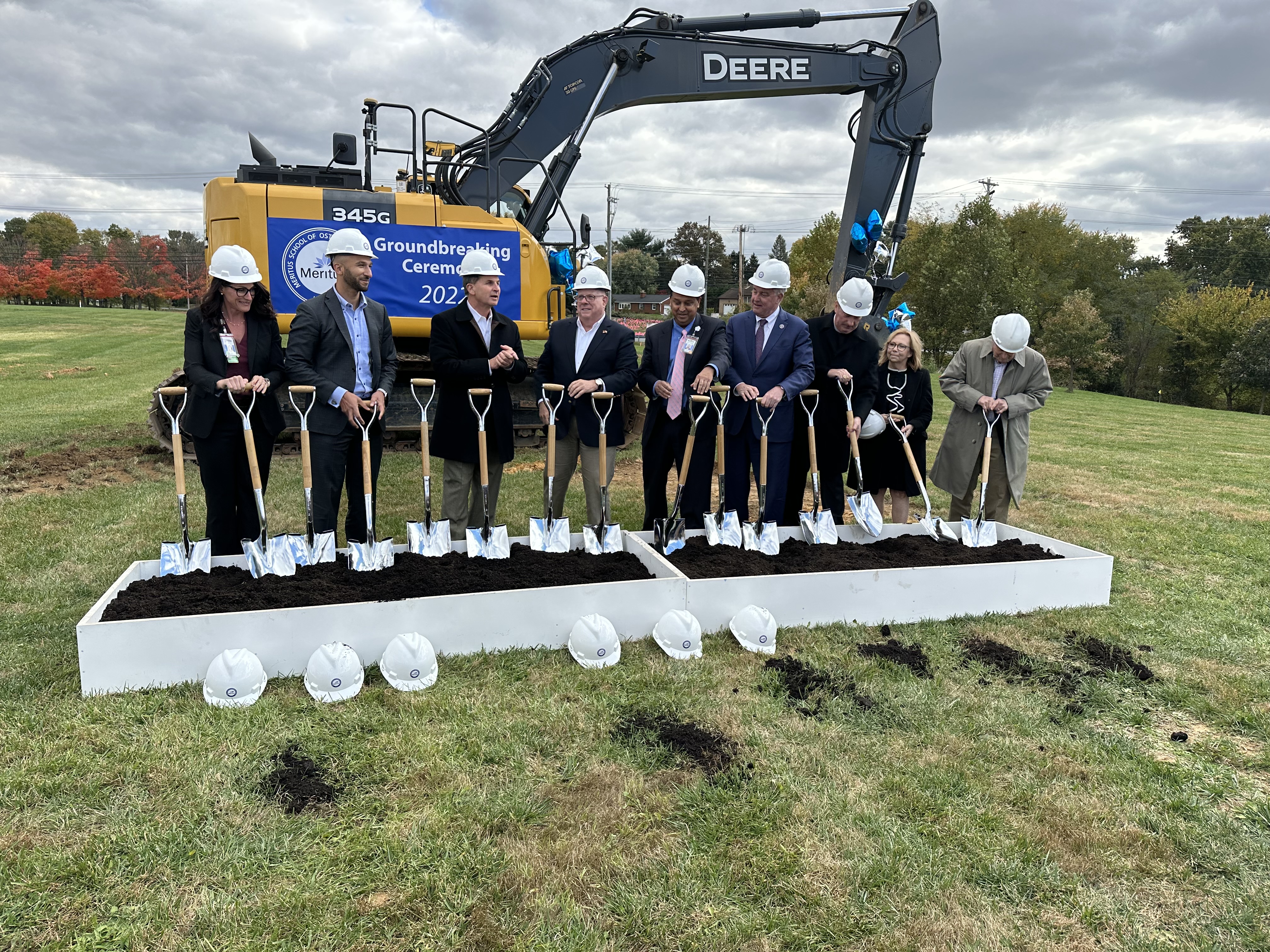 The proposed Meritus School of Osteopathic Medicine during groundbreaking ceremony