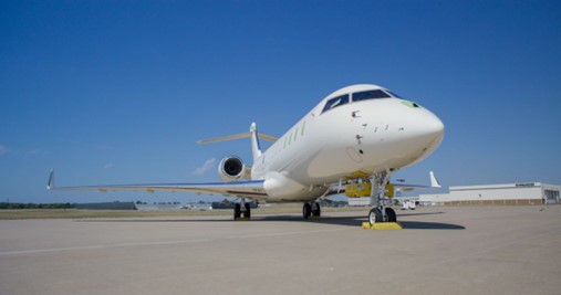 The Bombardier Global 6500 aircraft delivered to the U.S. Army in support of the HADES program. 