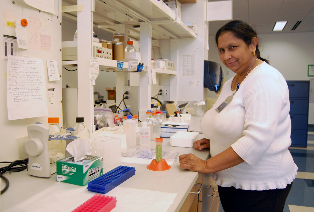 Ratna Ray, Ph.D., professor of pathology at Saint Louis University in St. Louis, Missouri. 