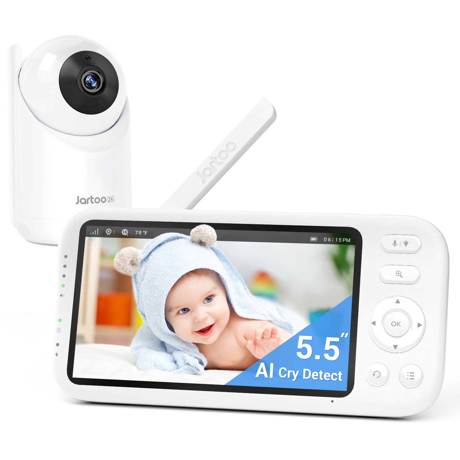 Jartoo Cry Sensor Baby Monitor