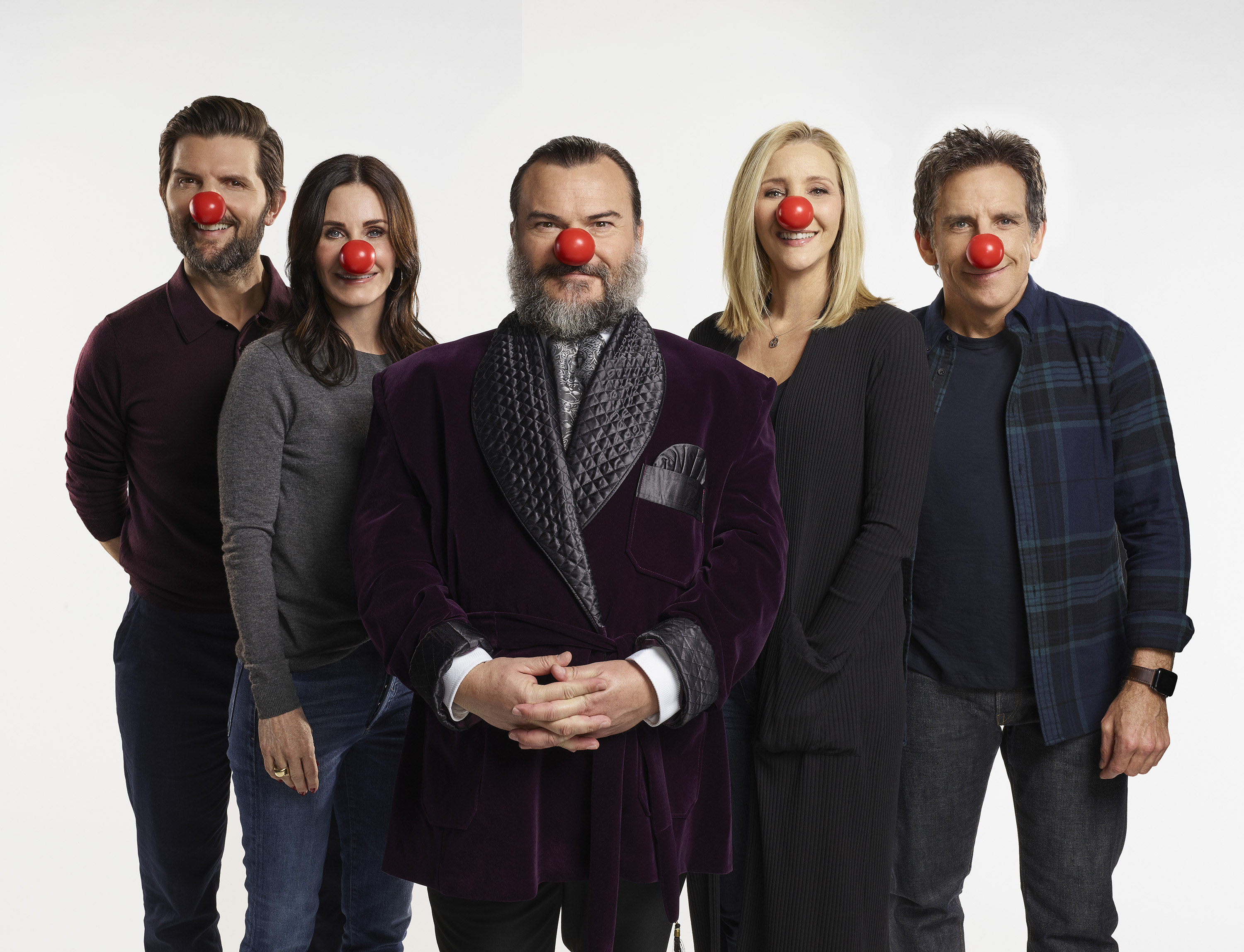 Red Nose Day to return Thursday, May 21, 2020 – NBC’s special night of Red Nose Day programming supporting the annual campaign to end child poverty will lead with star-studded Celebrity Escape Room (L-R: Adam Scott, Courteney Cox, Jack Black, Lisa Kudrow, Ben Stiller).

Photo credit: Trae Patton/NBC
