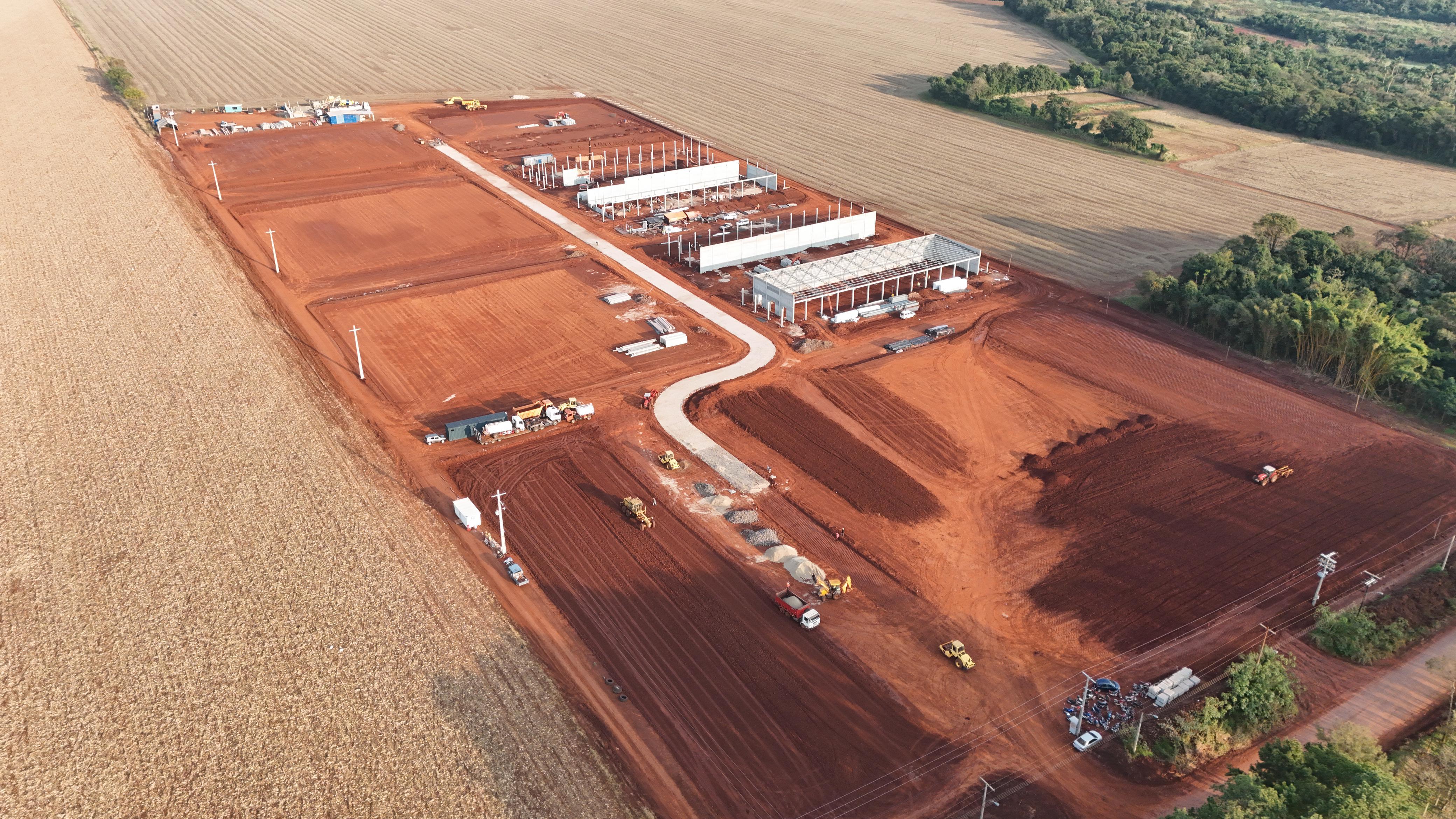 Construction underway at Bitfarms’ data center complex in Yguazu, Paraguay