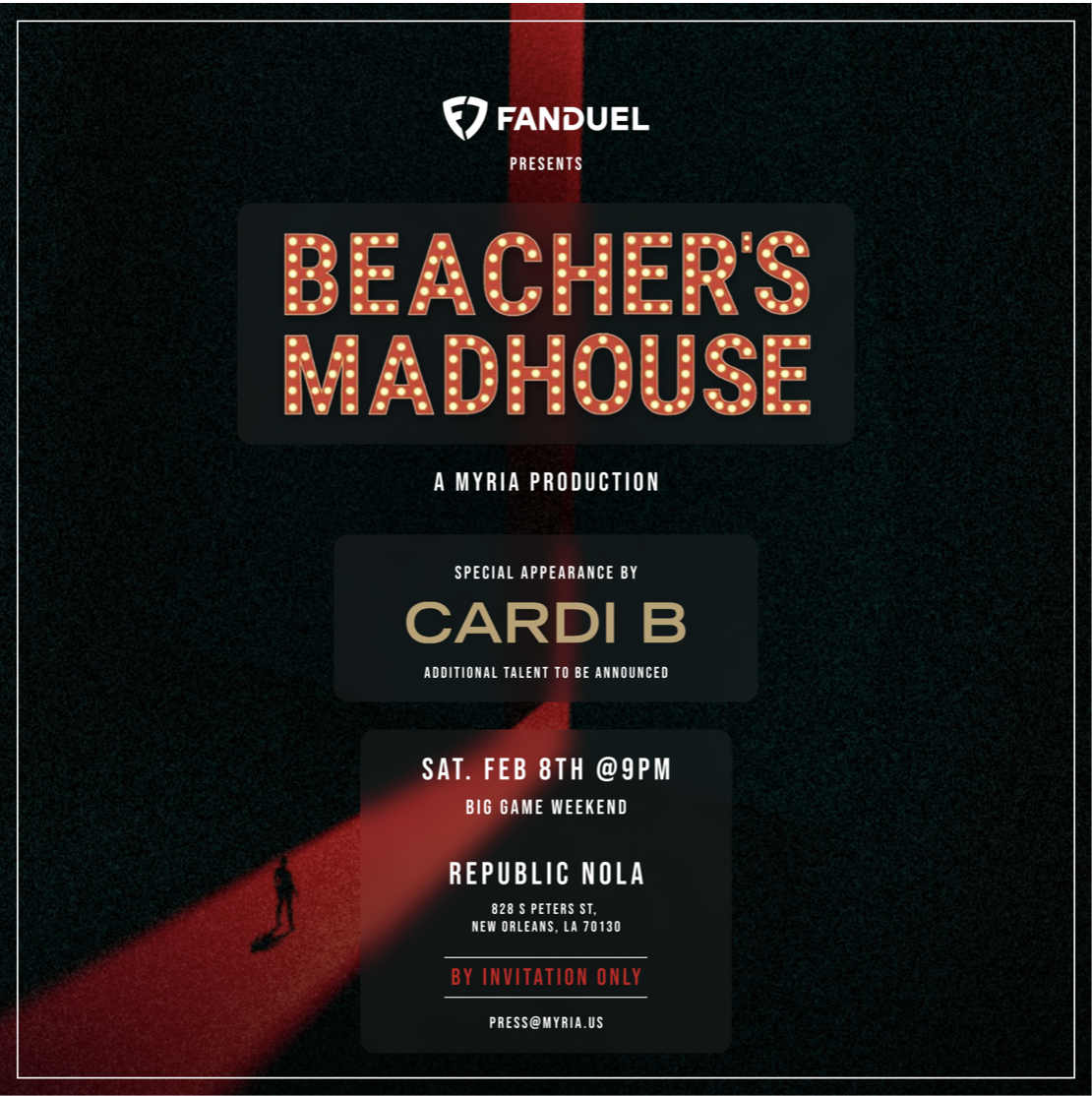 Beacher’s Madhouse presented by FanDuel in New Orleans