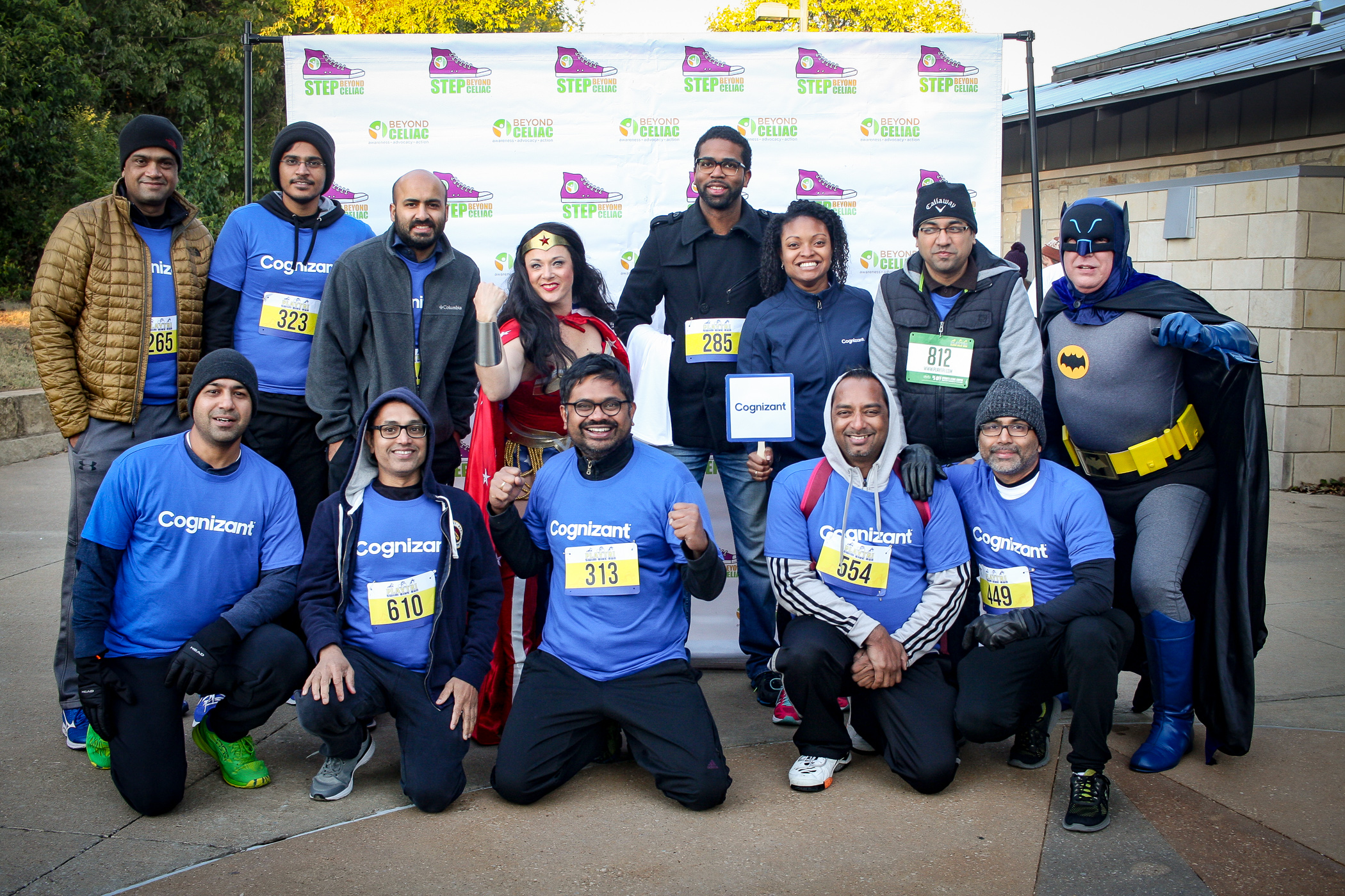 The Cognizant For a Cure team at the Step Beyond Celiac Dallas 5K on October 12, 2019