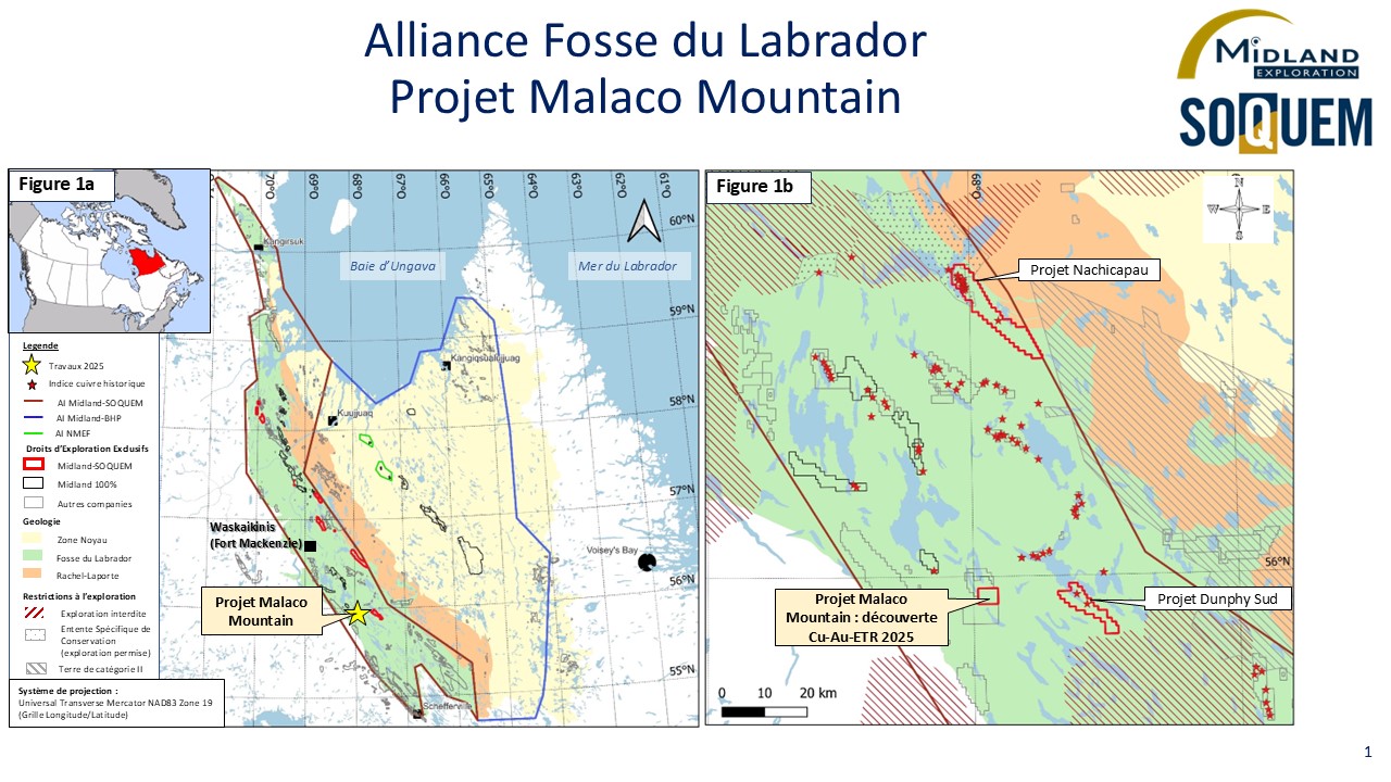 Figure 1 Alliance Fosse du Labrador Projet Malaco Mountain