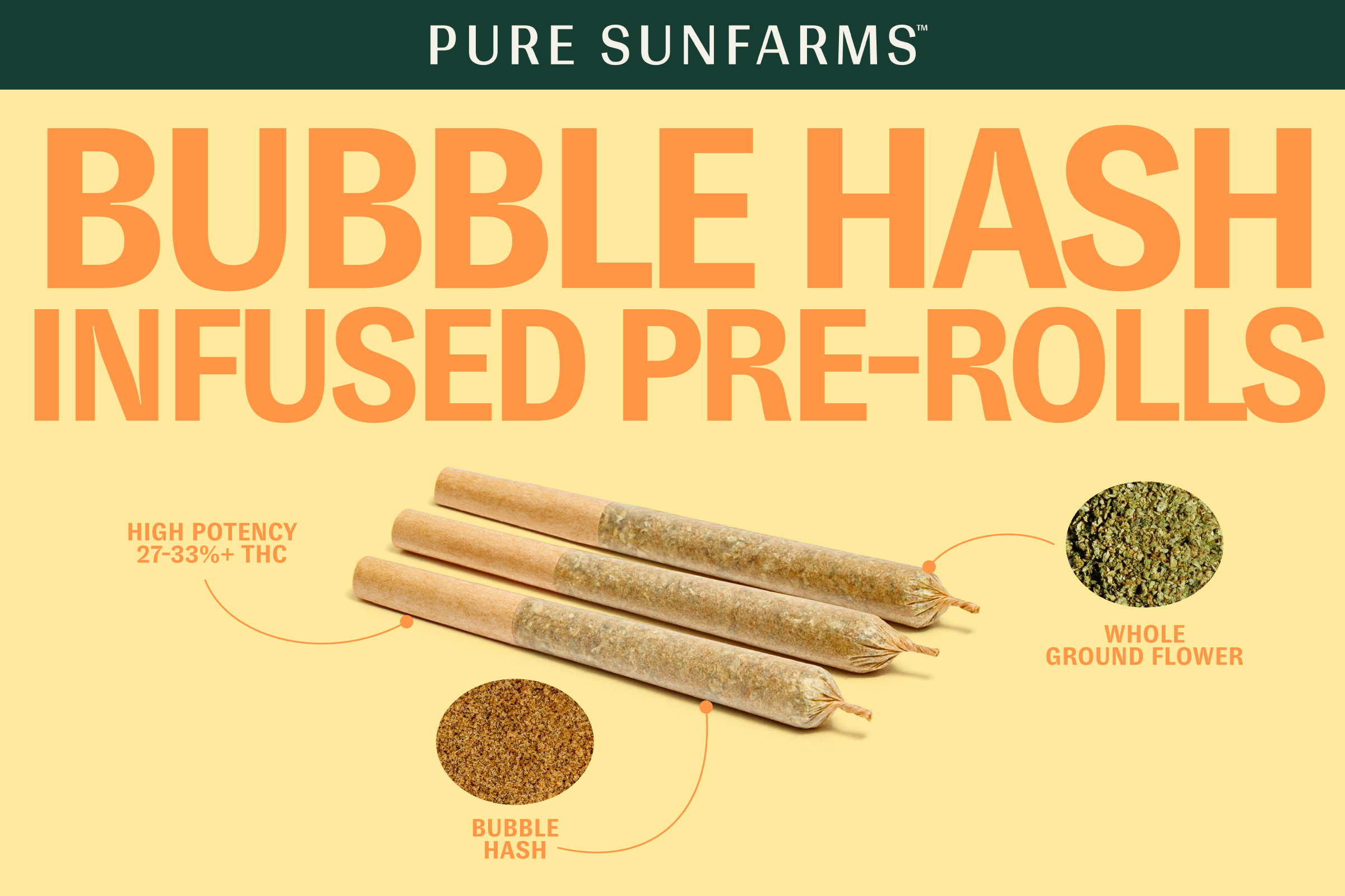 Bubble Hash Infused Pre-Rolls