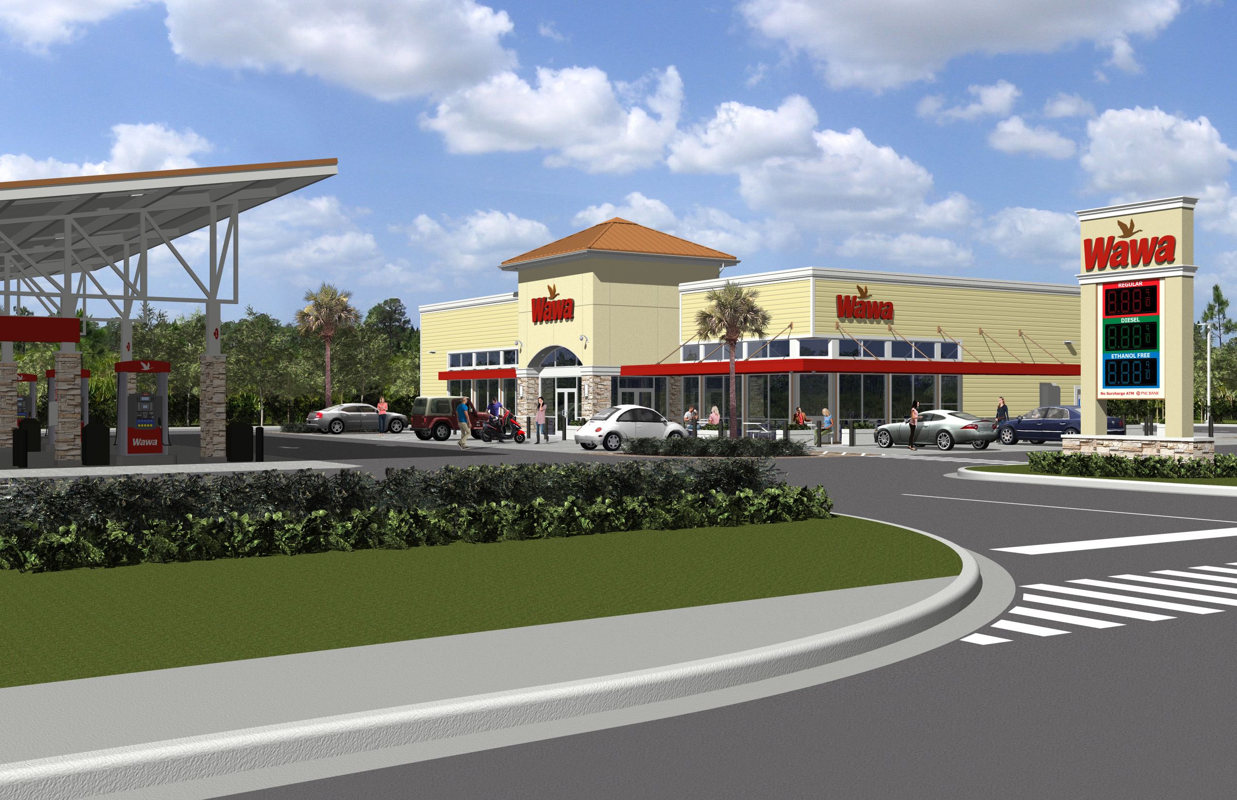 Wawa Exterior Rendering Photo