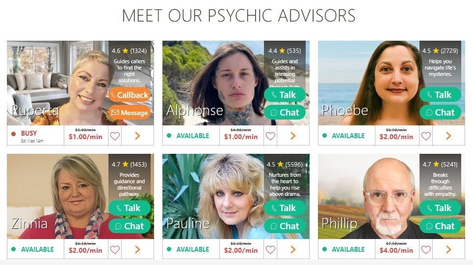 California Psychics Psychic advisors