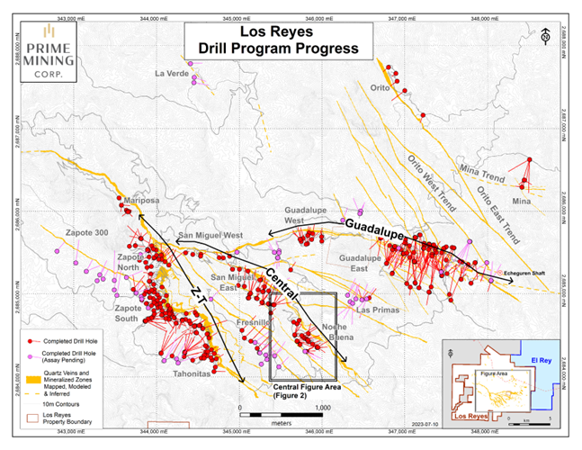 Los Reyes drilling update