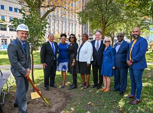 Berkeley College Commemorates 90th Anniversary with Tree-Planting Ceremony in Soon-to-Be Tubman Square at Washington Park in Newark, NJ