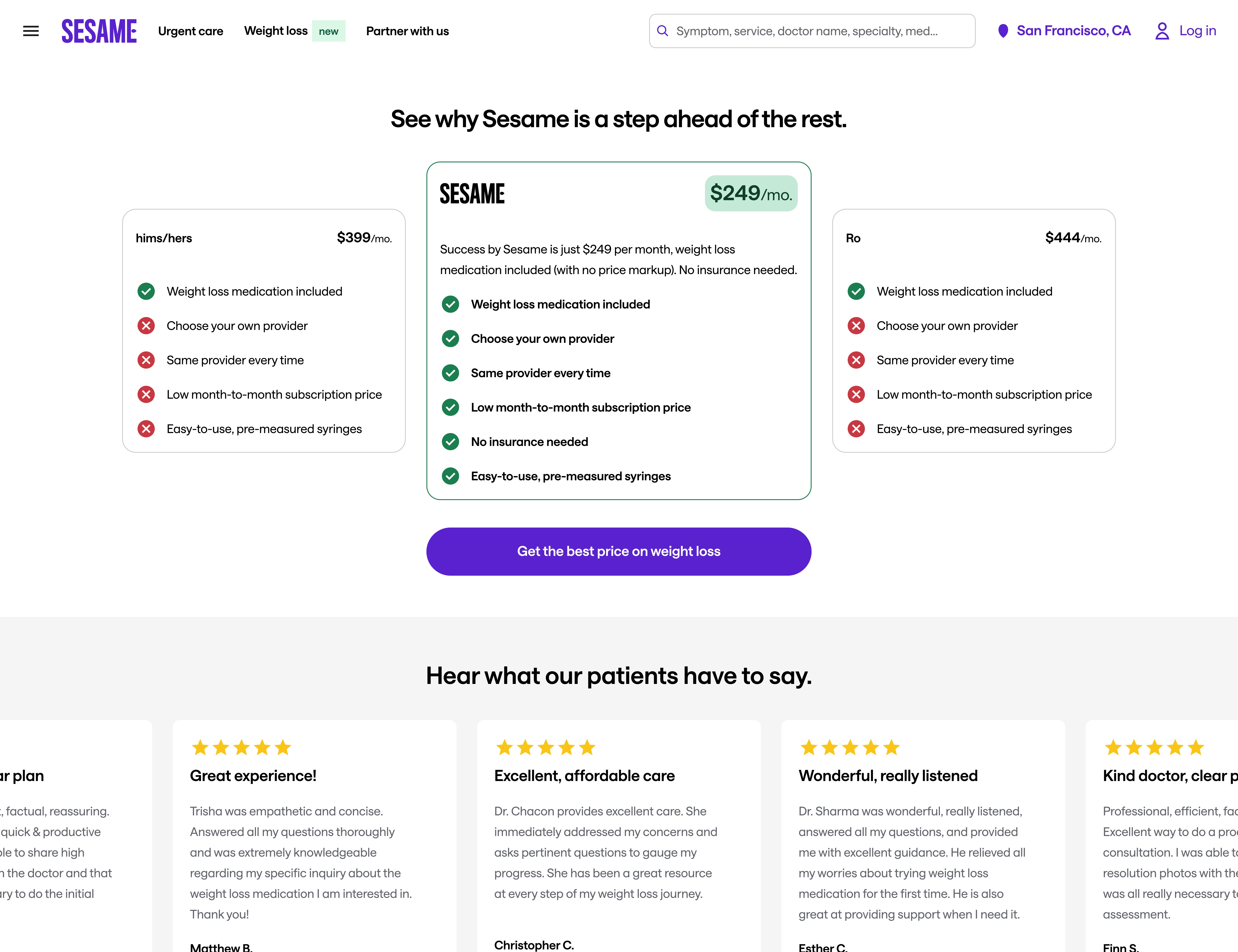 Sesame, America’s Low-Cost Leader in Healthcare,  Makes Compounded Semaglutide Available to Eligible Patients “At Cost,” with no Retail Price Markup