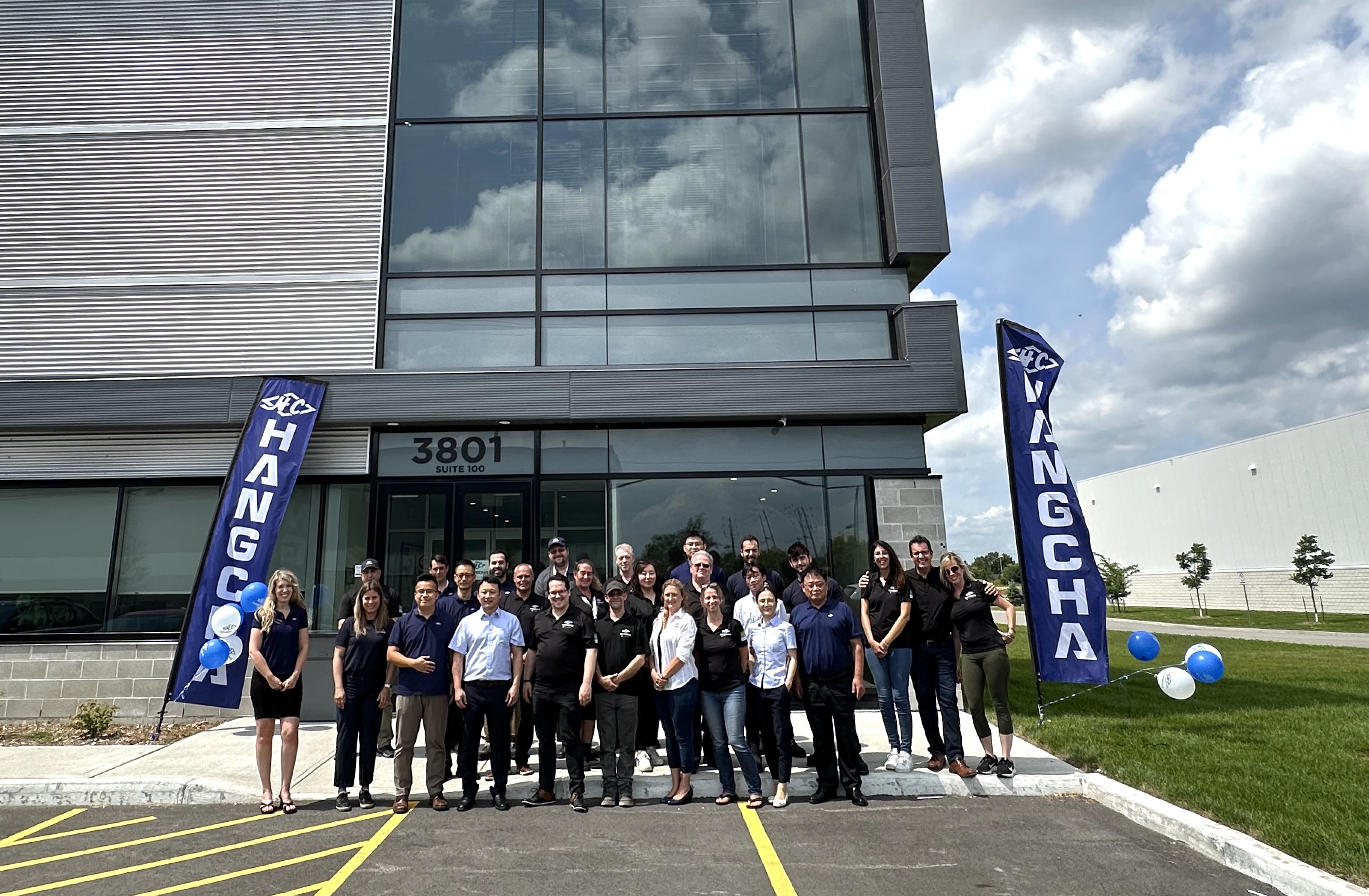 Local team onsite at the Vaudreuil-Dorion headquarters