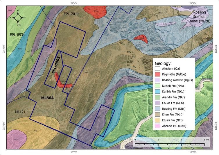 Geological and structural setting of ML86A and EPL-8905.