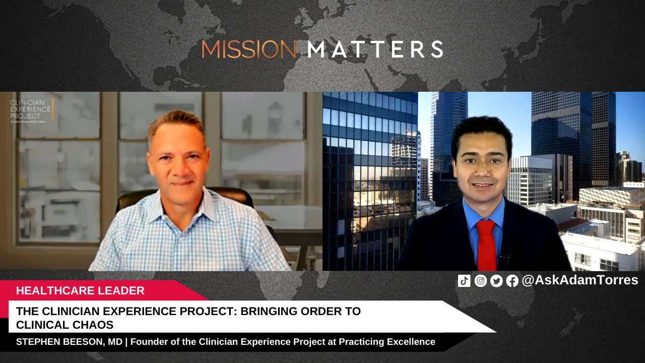 Stephen Beeson is interviewed on the Mission Matters Innovation Podcast by Adam Torres.