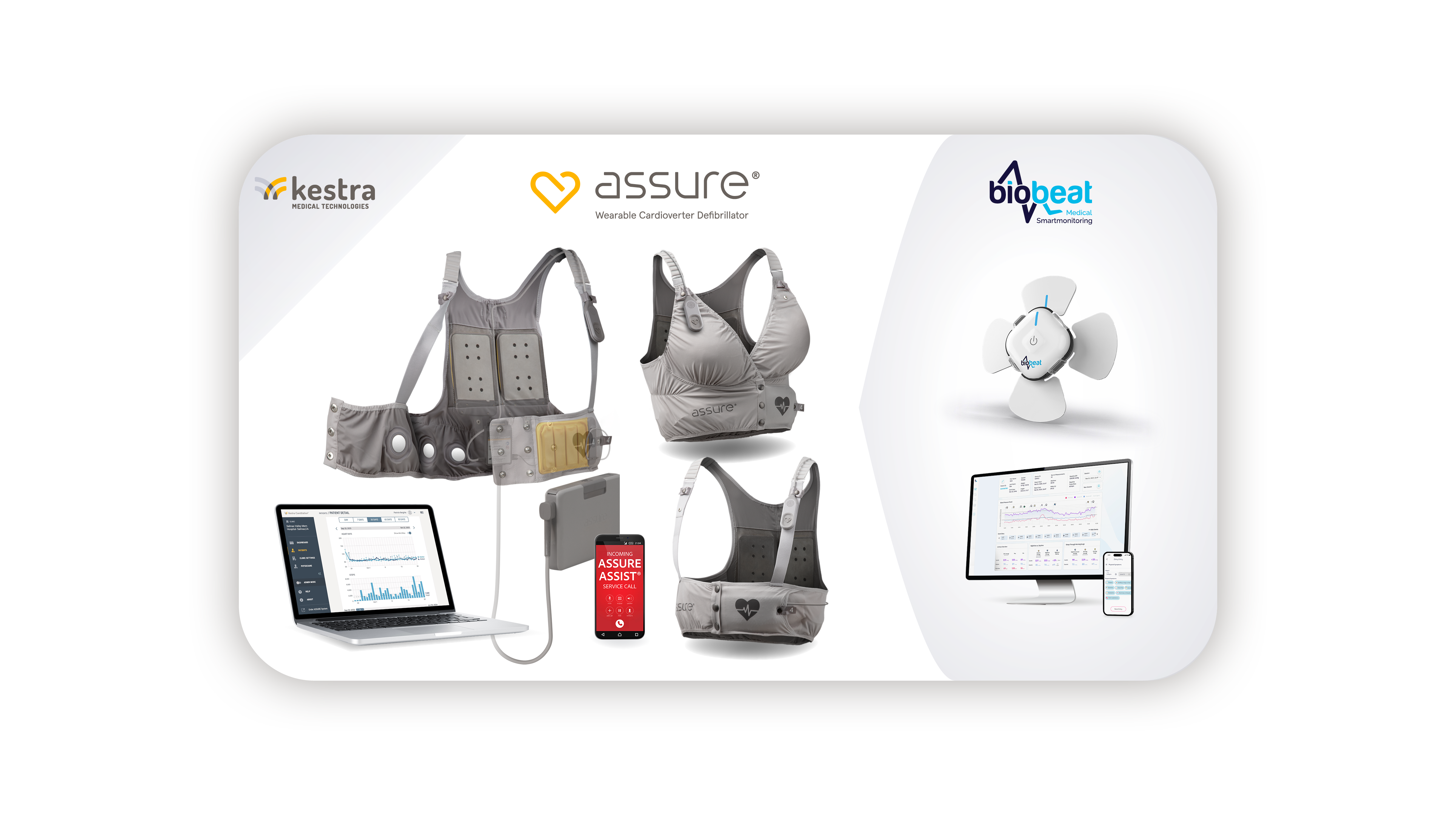 Kestra Cardiac Recovery System platform and Biobeat cuffless blood pressure monitoring system