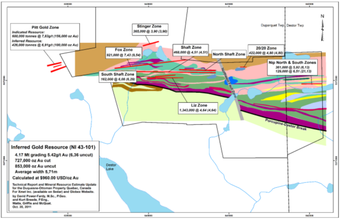 Duquesne West, Quebec property map