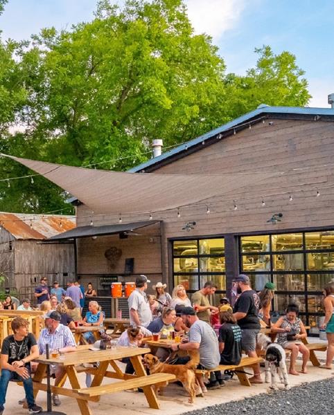 Spend an afternoon relaxing at Free Roam Brewing Co. in downtown Boerne.