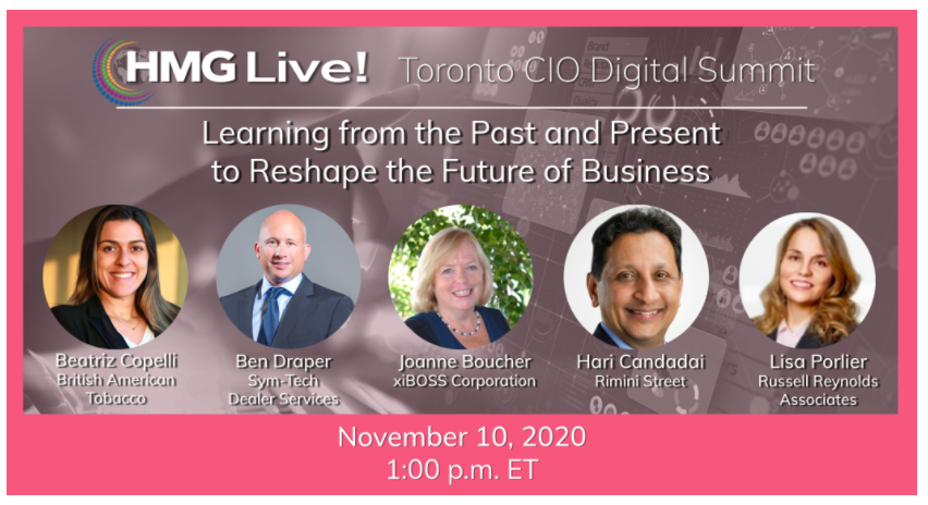 2020 HMG Live! Toronto CIO Executive Leadership Summit