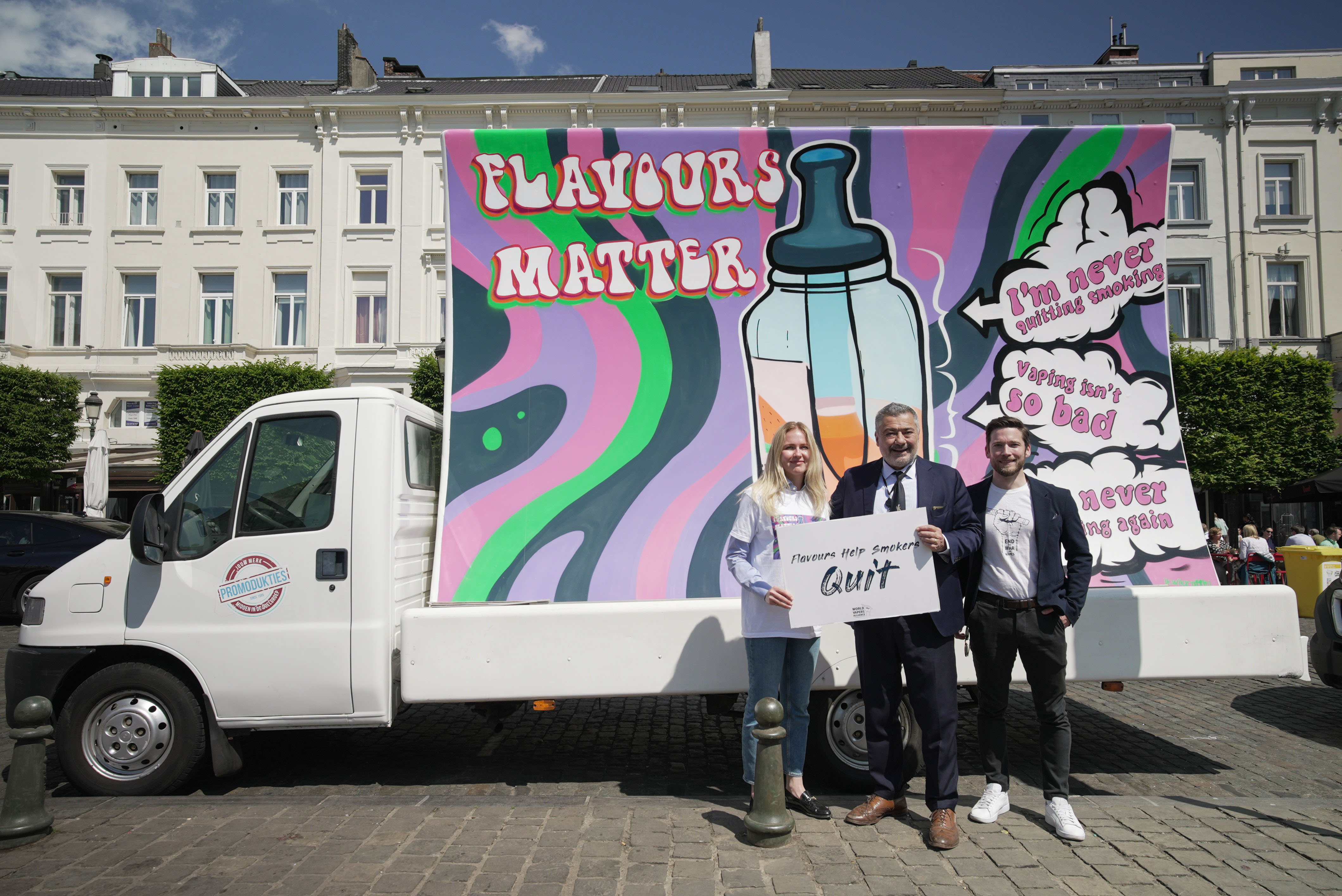 MEP Pietro Fiocchi attending Flavours Matter demonstration in Brussels
