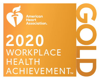 2020 American Heart Association 2020 Workplace Health Achievement - Gold Recognition 