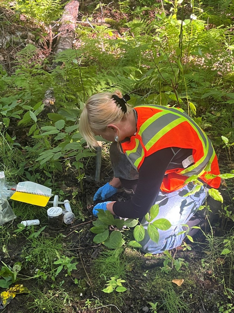 Collecting Sediment samples