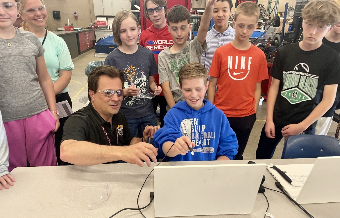Middle schoolers get hands-on with zSpace and discover future careers through immersive CTE learning at UBCTS. 
