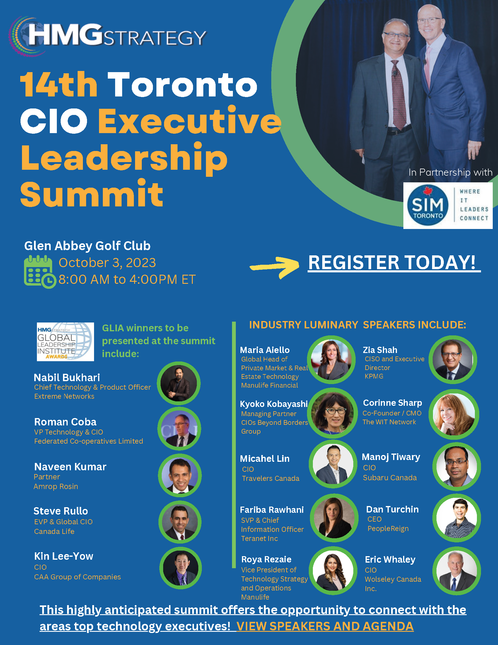 Toronto CIO Summit Register Today! (2)