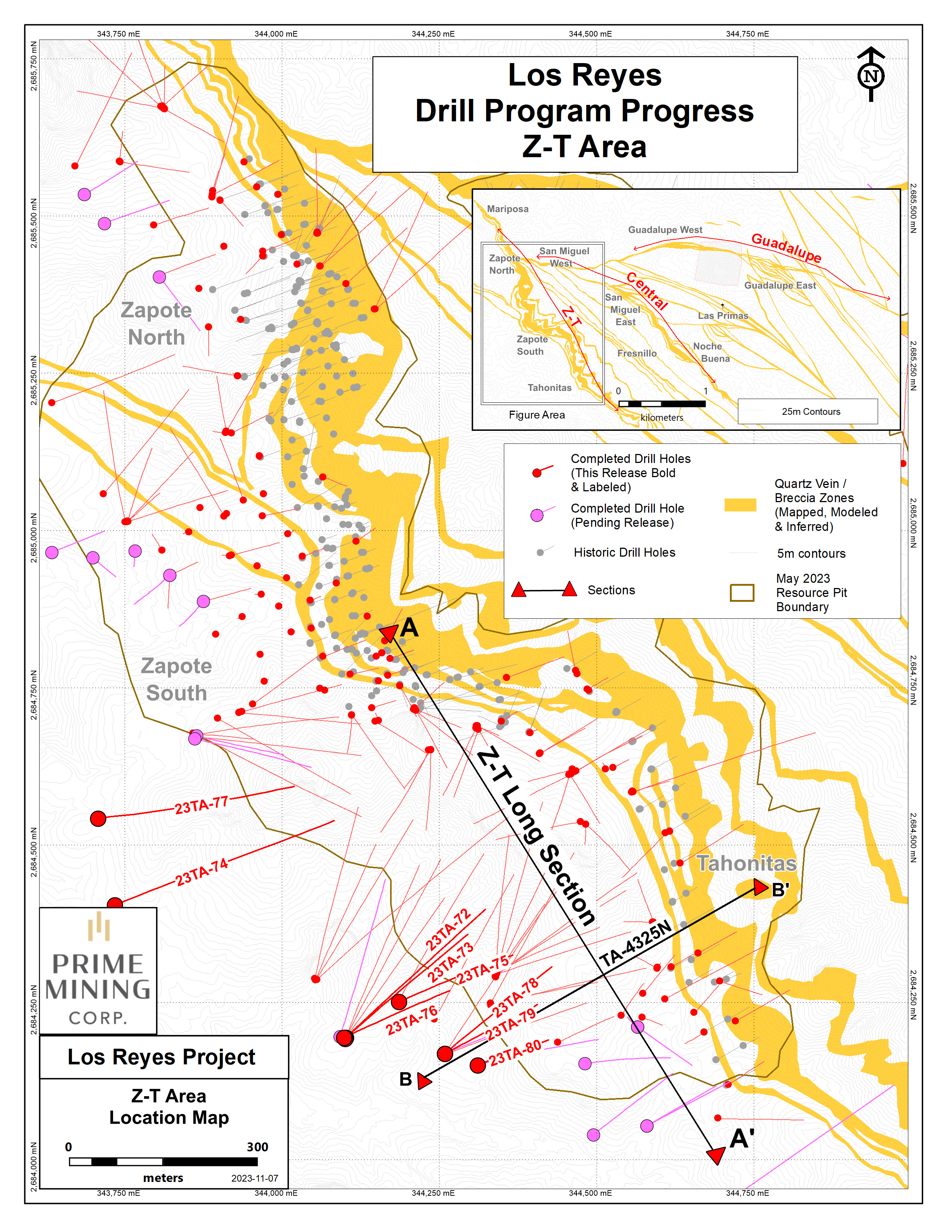 Figure 2 Z-T Drill Program Progress_Nov 2023