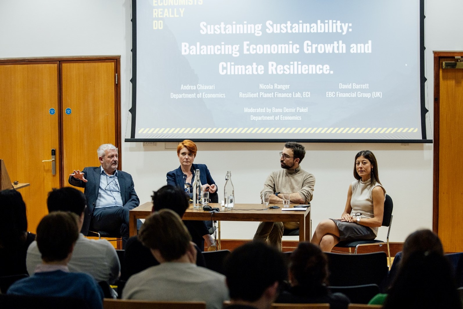 Panelists discuss sustainable finance, climate resilience, and economic growth at Oxford and EBC’s WERD Series event.