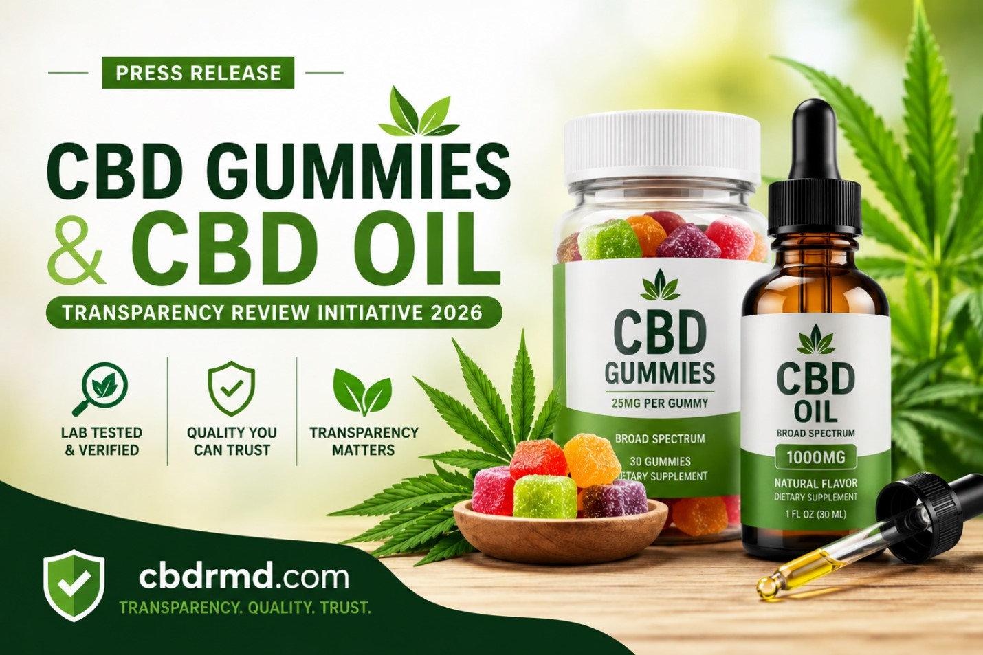CBDrmd.com Launches CBD Gummies and CBD Oil Transparency Initiative