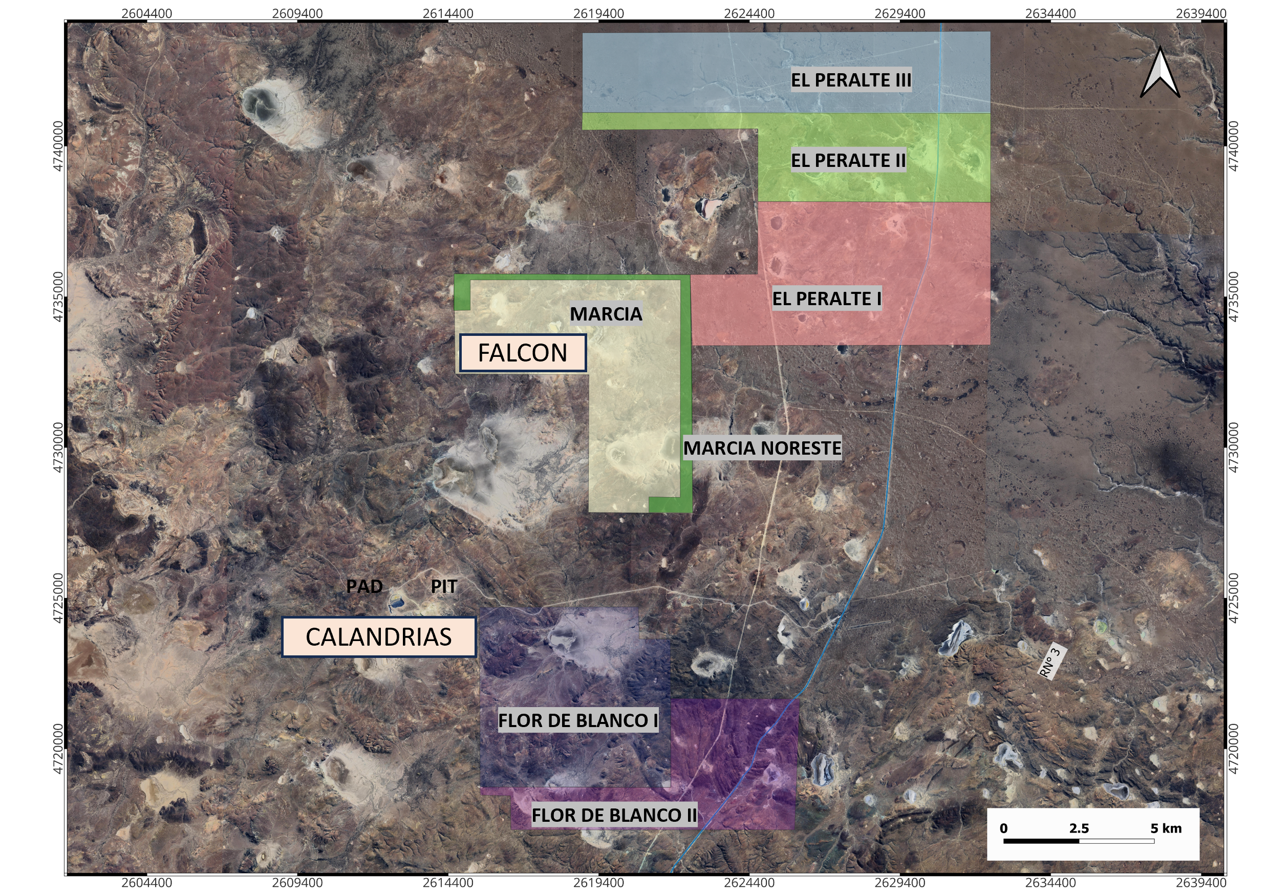 Figure 1. Location of Falcon