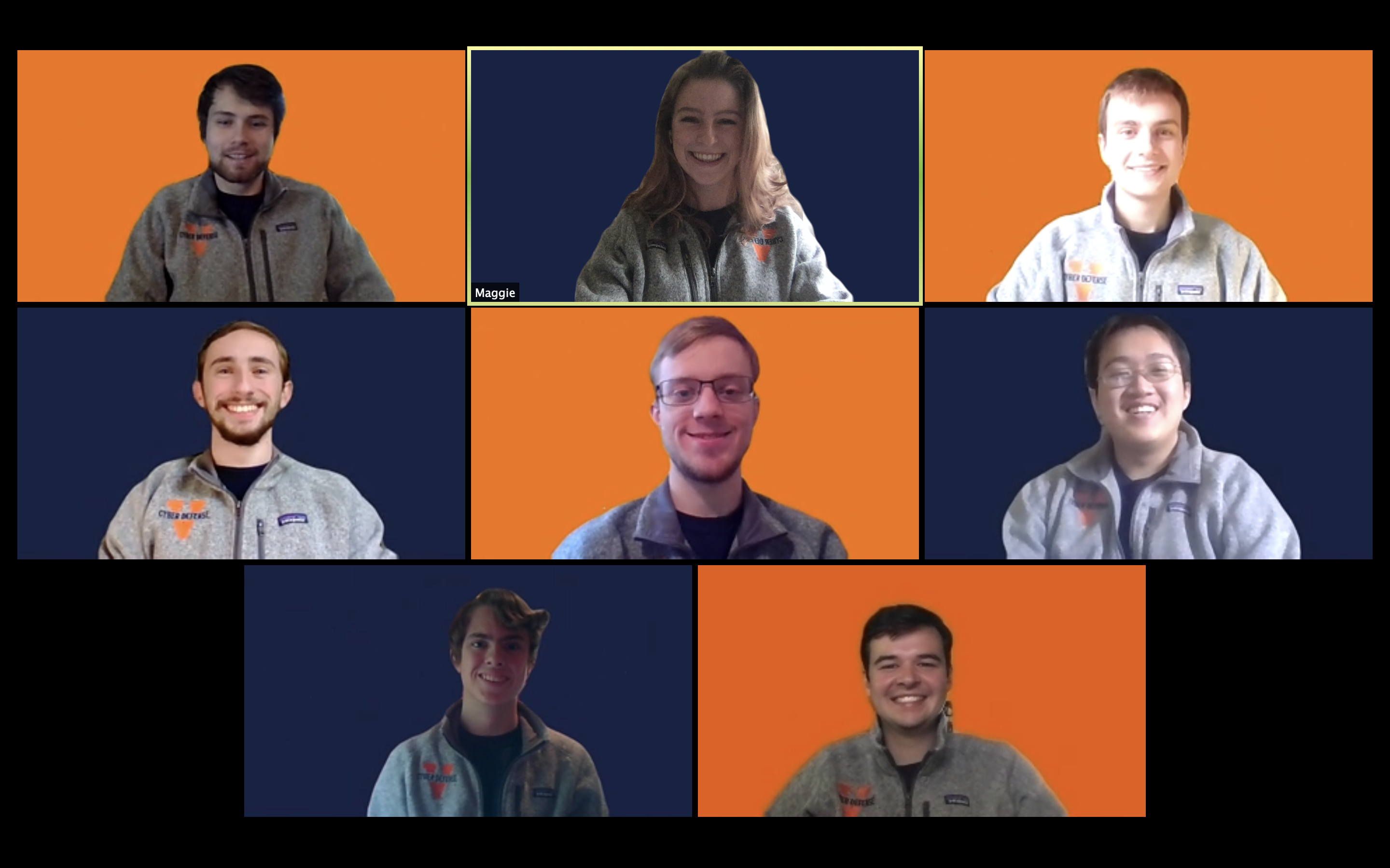 UVA's winning Cyber Defense Team.