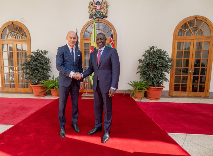 Professor Patrick Verkooijen and President William Ruto