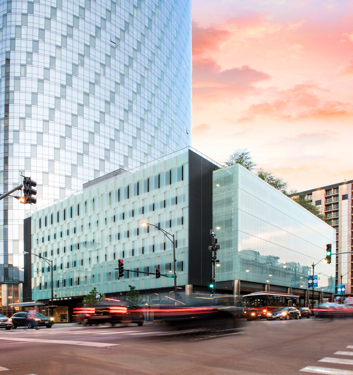 727 West Madison Parking Structure, Chicago, IL by FitzGerland Associates. Photo by Kelly Drake Photography.