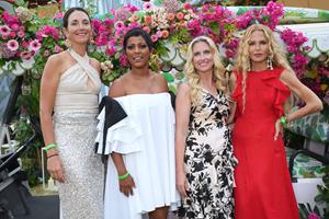 Summer Party Co-Chair Joey Wölffer, Tamron Hall, Summer Party Co-Chair Sarah Wetenhall, and Rachel Zoe at Southampton Hospital Foundation's 65th Annual Summer Party: A Night at The Colony Hotel 