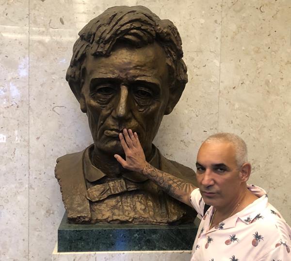 Alki David, CEO of FilmOn Networks at the Stanley Mosk courthouse in Los Angeles, 2019. "Sorry, no justice in this courthouse today, Abe." Credit: Courtesy of FilmOn. 